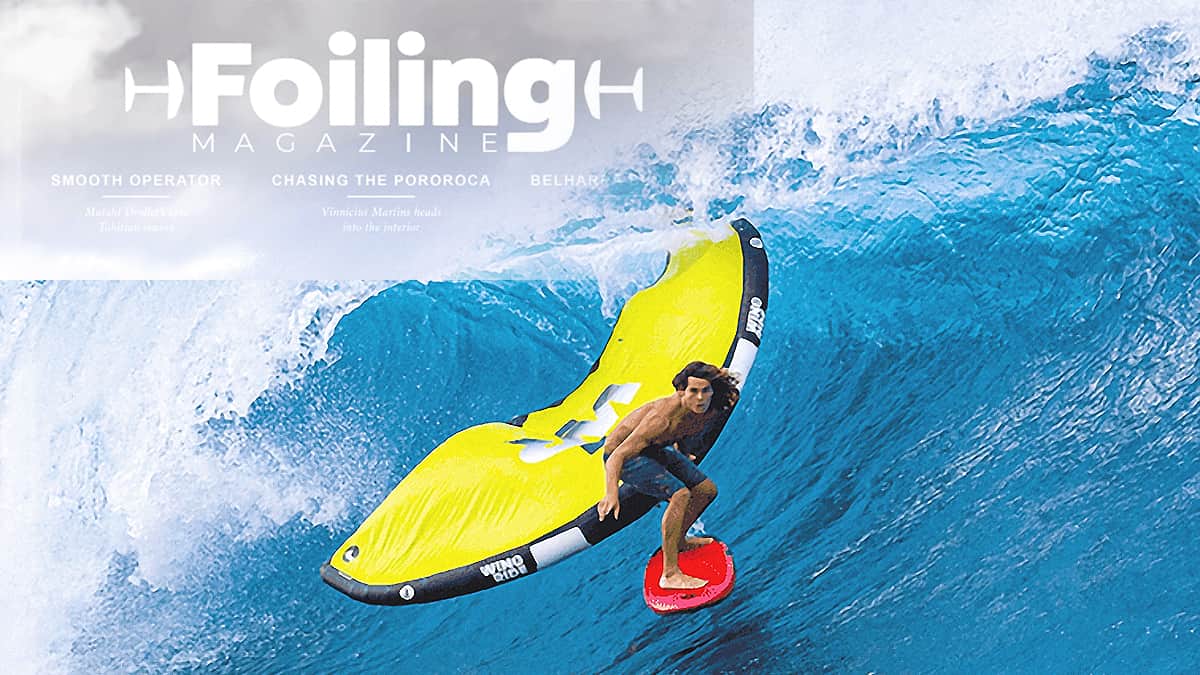 Foiling magazine cover with Clément Colmas, Takuma® wing and board